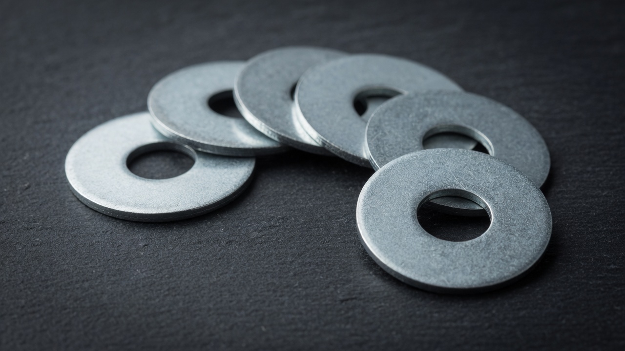 Steel flat washers